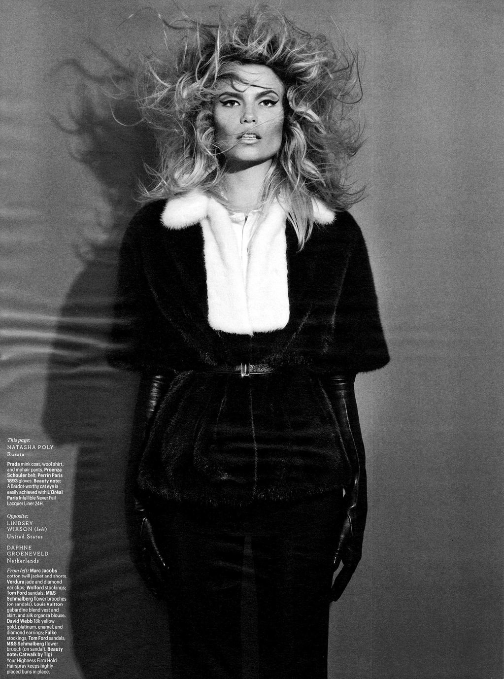 Natasha Poly"Model Mania", W Magazine, fot. Michael Thompson