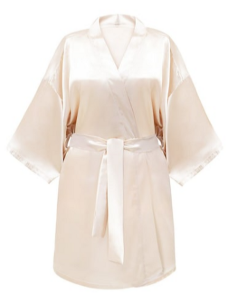 Kimono Style Satin Bathrobe