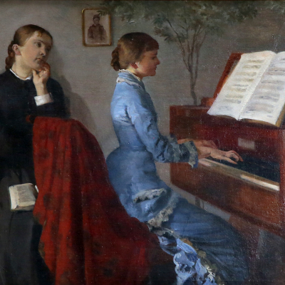 „Przy fortepianie”, Jacek Malczewski