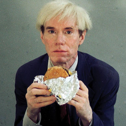 Andy Warhol (prawdziwy Andy Warhol!) reklamuje Burger Kinga