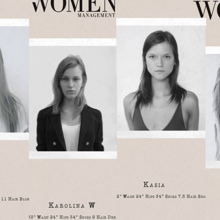 Polskie modelki z agencji Woman Model Management - kompozytki na Fashion Week New York wiosna-lato 2013 / fot. mat. prasowe Women