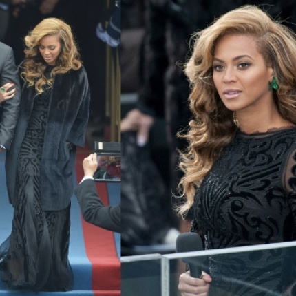 Beyoncé w sukni Emilio Pucci na ceremonii zaprzysiężenia Prezydenta USA, fot. East News