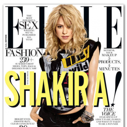 Shakira w lipcowym ELLE US