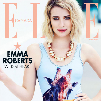 Emma Roberts w czerwcowym ELLE Canada
