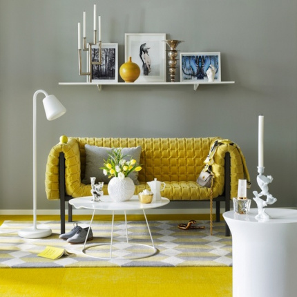 Żółta sofa - energia tkwi w kolorze
