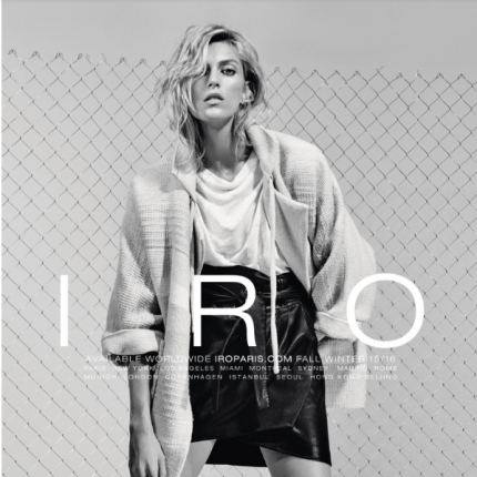 Anja Rubik w kampanii IRO jesień-zima 2015/2016