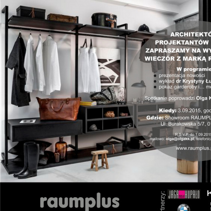 Zaproszenie na spotkanie z RAUMPLUS