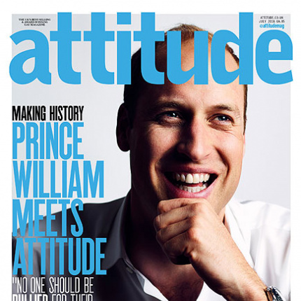 Książę William na okładce magazynu LGBT