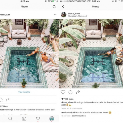 Szokujące imitacje zdjęć znanych blogerów z Instagrama
