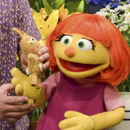 Julia - pierwszy muppet z autyzmem. Nowa bohaterka Ulicy Sezamkowej