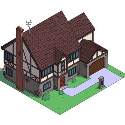 Dom Simpsonów, styl Tudor, fot. HomeAdvisor
