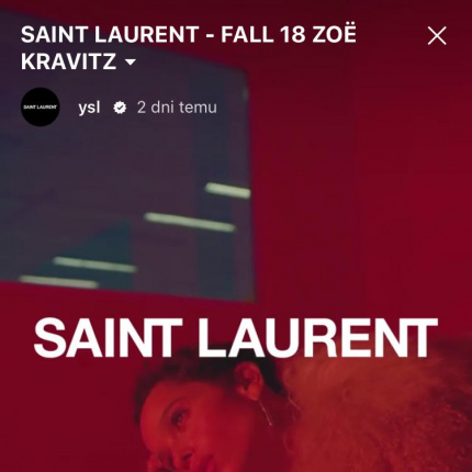 IGTV: Saint Laurent