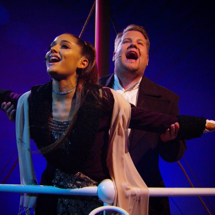 Ariana Grande i James Corden odtworzyli "Titanica"