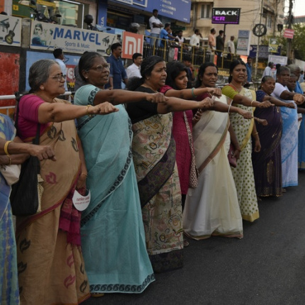 Protest kobiet, Kerala, Indie