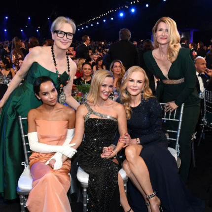 Jennifer Aniston, Zoe Kravitz , Renee Zellweger i Reese Witherspoon w najpiękniejszych sukniach na SAG Awards 2020 [ZDJĘCIA GWIAZD]