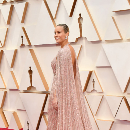 Różowe sukienki, Oscary 2020:  Brie Larson