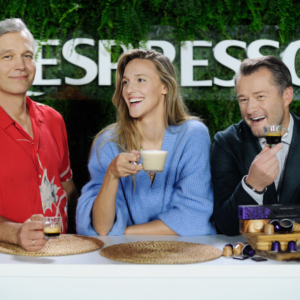 Nespresso Masterclass – wirtualne spotkanie przy kawie Z Aleksandrą i Michałem Żebrowskimi oraz Jarosławem Kuźniarem