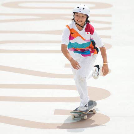 Momiji Nishiya na Igrzyskach Olimpijskich w Tokio.