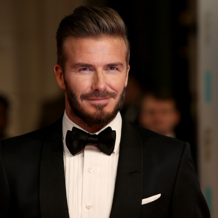 David Beckham w świątecznej stylizacji