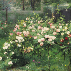 The rose garden. Artist b. 1843 d. 1902