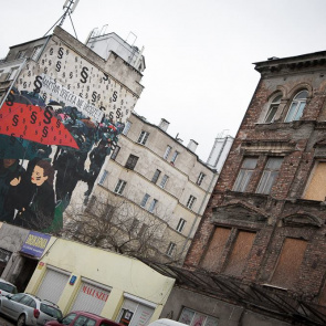 Mural Marty Frej ilustrujący Czarny Protest