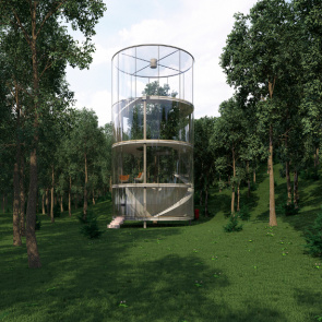 Nowoczesny domek na drzewie, A. Masow Architects, mat. prasowe