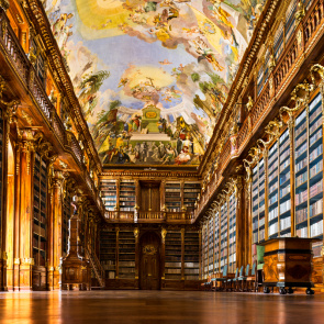 Biblioteka w Klasztor na Strahowie, Praga, Czechy