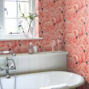 Tapeta z flamingami, Albany Maison Wallpaper Collection, wallpaperdirect