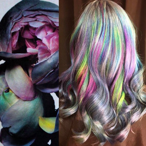 Artystyczna koloryzacja - włosy jak płatki kwiatów