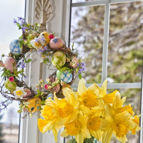 Wielkanocna dekoracja okna