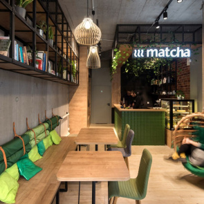 Kawiarnia Matcha w Poznaniu, projekt: mode:lina™
