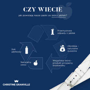 Polska marka stworzyła zegarki, których paski wykonano ze skóry jabłek
