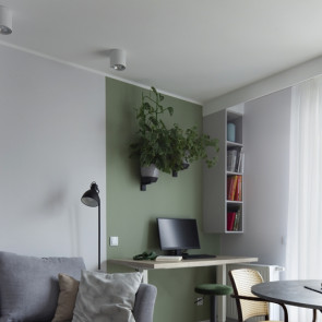 Zielone mieszkanie w Pruszczu Gdańskim, ip-design Ilona Paleńczuk z zespołem
