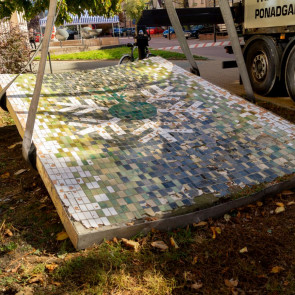 Mozaika z łódzkiego Horteksu uratowana