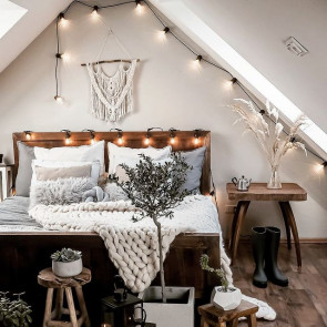 Sypialnia na poddaszu - inspiracje z Instagrama