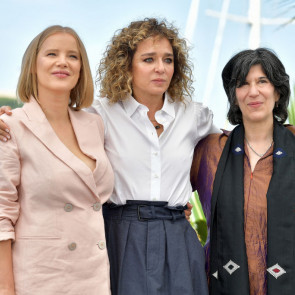 Joanna Kulig, Valeria Golino i Debra Granik  na festiwalu filmowym w Cannes 2022.
