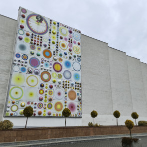 Dekoracyjna mozaika z Kopernikiem na Auli UMK w Toruniu, autor: Stefan Knapp