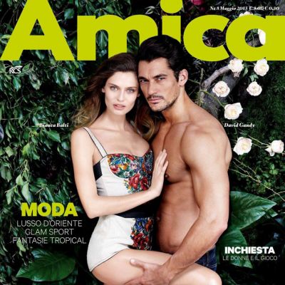 David Gandy i Bianca Balti w magazynie Amica maj 2013, fot. Giovanni Gastel