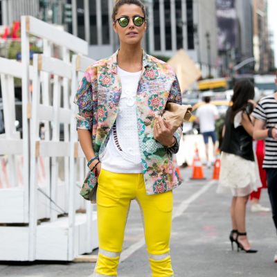 Kolorowe spodnie - trendy wiosna lato 2014