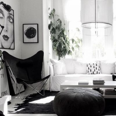 #BLACKANDWHITE - czarno-białe wnętrza na Instagramie