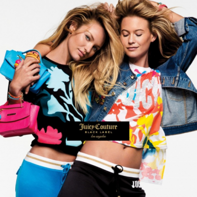 Candice Swanepoel i Behati Prinsloo w kampanii Juicy Couture