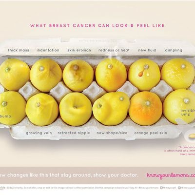 Kampania "Know your lemons" pomaga rozpoznać symptomy raka piersi