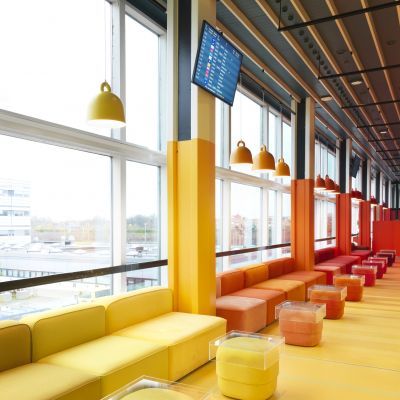 Wnętrza nowej strefy lounge na lotnisku w Kopenhadze