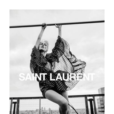Anja Rubik w kampanii Saint Laurent