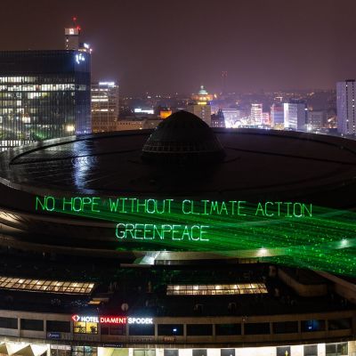 Akcja Greenpeace Polska w Katowicach