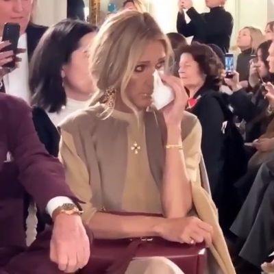 Celine Dion płacze na pokazie Valentino