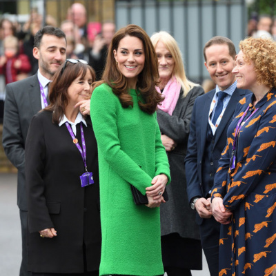 Kate Middleton w zielonej sukience [ELLE Spy]