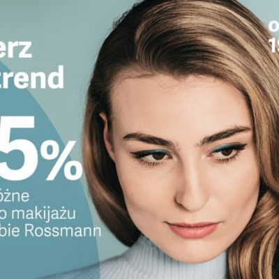 Promocja w Rossmann: -55% na kosmetyki do makijażu [kwiecień 2019]
