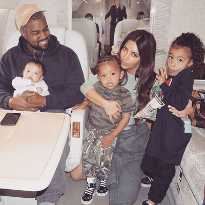 Kim Kardashian z rodziną