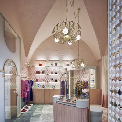 Pink Closet - różowy butik w Palazzo Avino, projekt: Cristina Celestino